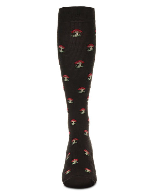 Mushrooms 8-15 mmhg Bamboo Blend Graduated Compression Socks : Color: Rosin