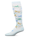 Airplanes Bamboo Blend 8-15 mmHg Graduated Compression Socks : Color: Light Blue