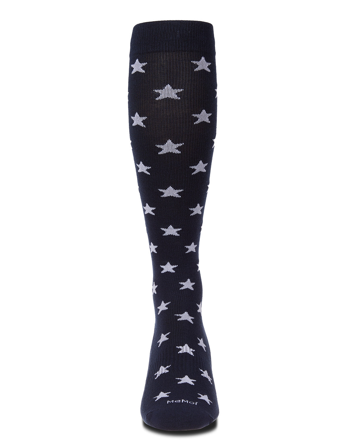 Men's "Old Glory" Rayon-Blend Star-Studded Novelty Compression Sock