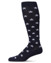 Men's "Old Glory" Rayon-Blend Star-Studded Novelty Compression Sock