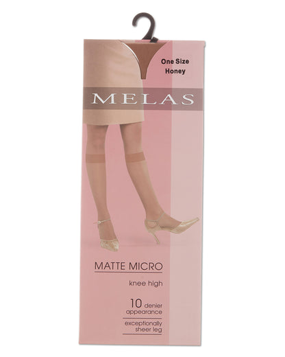 Women's Matte Micro Sheer Knee Highs : Color: Honey