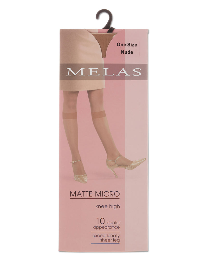 Women's Matte Micro Sheer Knee High Trouser Socks