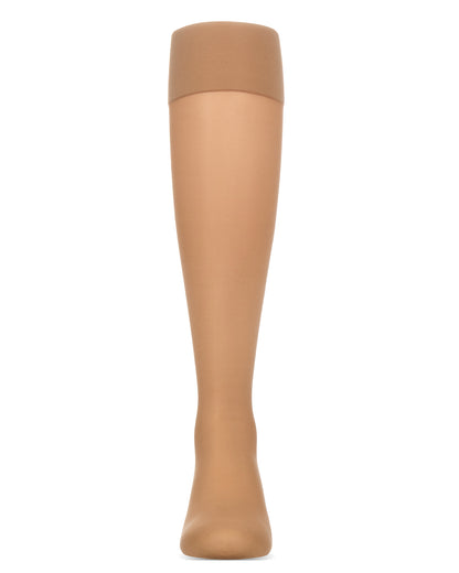 Women's Silky Sheer 30 Denier Knee High Sock : Color: Honey