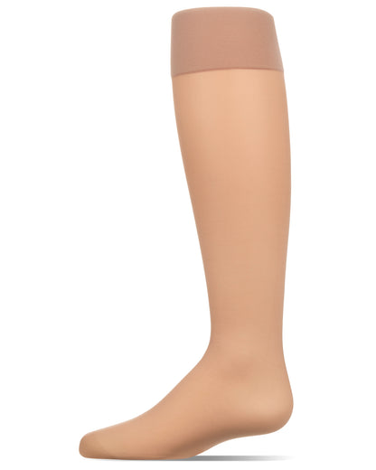 Women's Silky Sheer 30 Denier Knee High Sock : Color: Nude