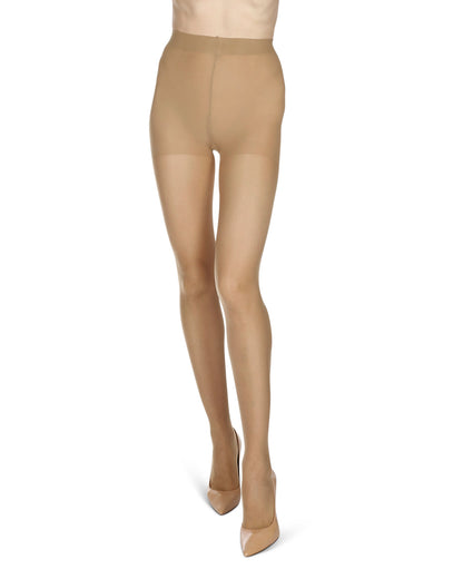 Women's Ultra-Sheer 8 Denier Bare Control Top Pantyhose : Color: Honey