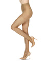 Women's Ultra-Sheer 8 Denier Bare Control Top Pantyhose : Color: Honey