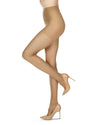 Women's Matte Micro Control Top Pantyhose 10 Denier : Color: Honey