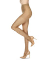 Women's Matte Micro Super Sheer 10 Denier Control Shaper : Color: Honey