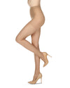 Women's Matte Micro Super Sheer 10 Denier Control Shaper : Color: Nude
