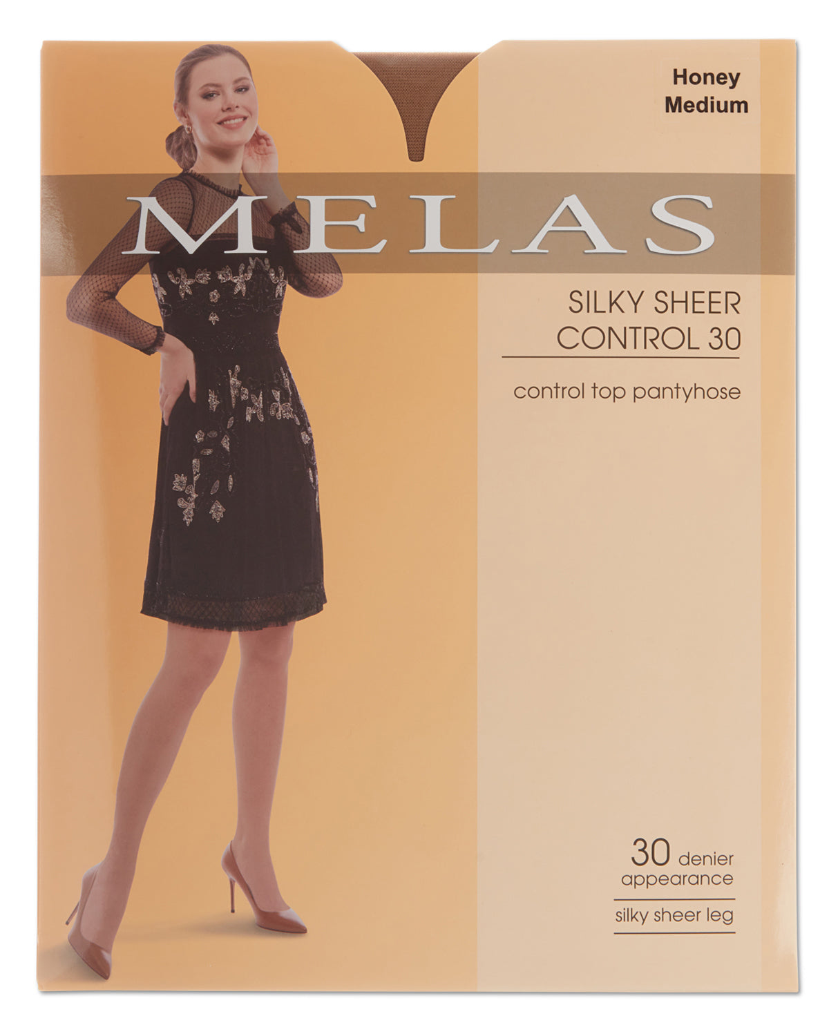 Women's Silky Sheer Control 30 Pantyhose : Color: Honey