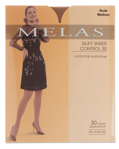 Women's Silky Sheer Control 30 Pantyhose : Color: Honey