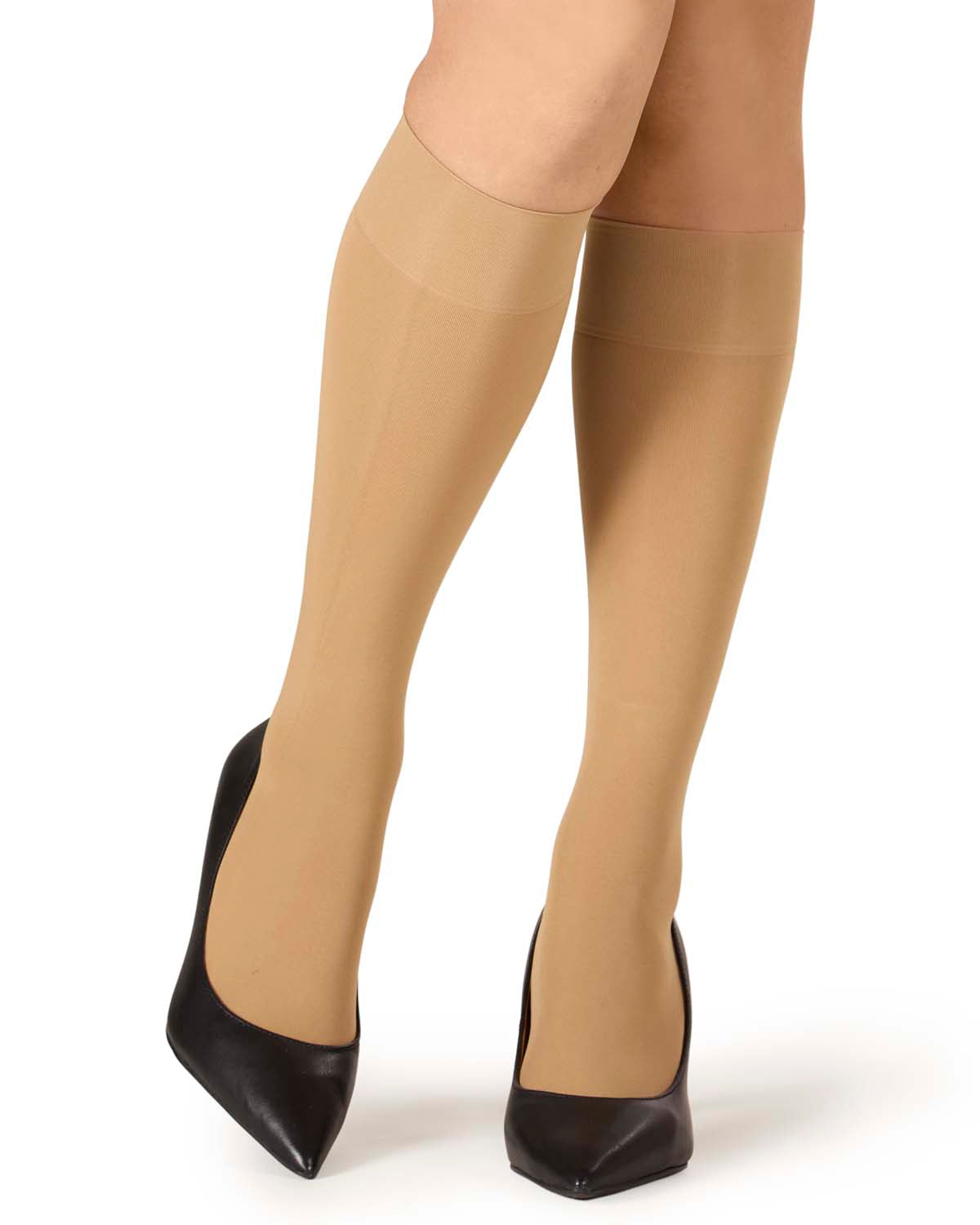 Women's Multi Fiber Opaque Knee Highs
