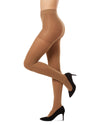 Women's Multi Fiber Control Top Tights : Color: Sunfair