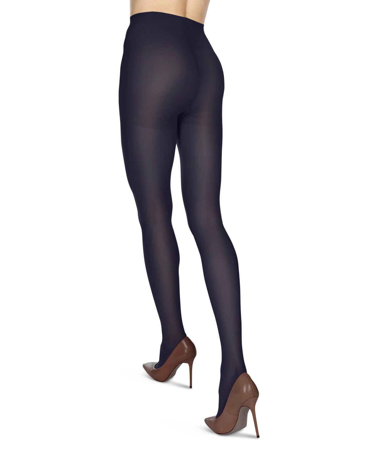 Women's 6 Pair Pack 60 Denier Melas Microfiber Opaque Shaping Tights : Color: Black