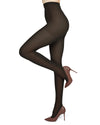 Women's Multi Fiber Body Smoother Shaper Top Tights : Color: Black