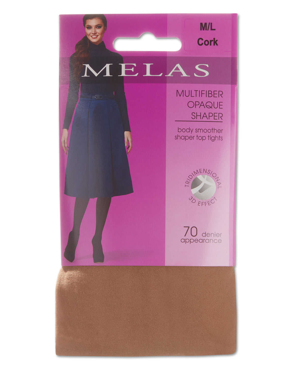 Women's Multi Fiber Body Smoother Shaper Top Tights : Color: Cork