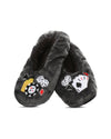 Men's Casino Sherpa Lined Slippers : Color: Gray