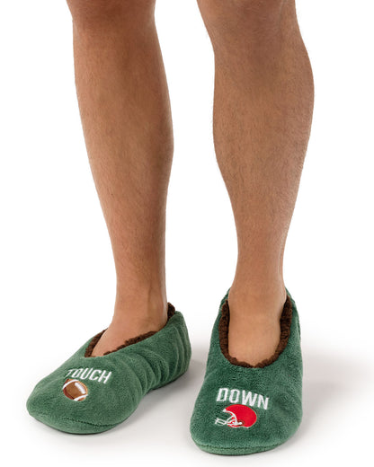 Men's Football Sherpa Lined Slippers