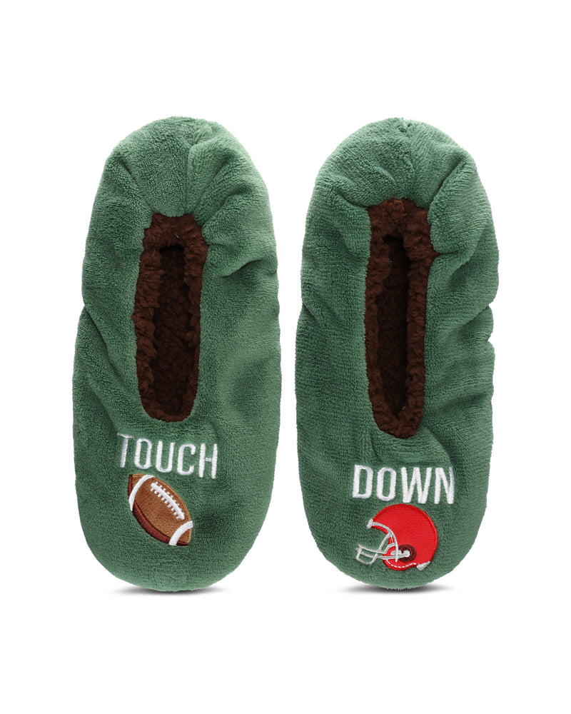Men's Football Sherpa Lined Slippers