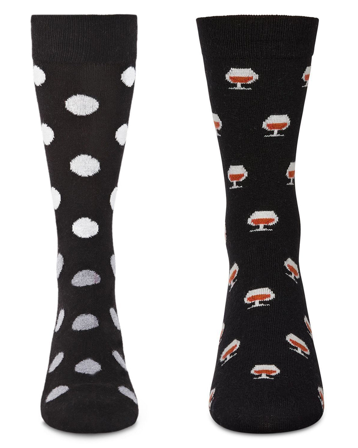 Men's 2 Pair Pack Cashmere Novelty Crew Socks : Color: Blue