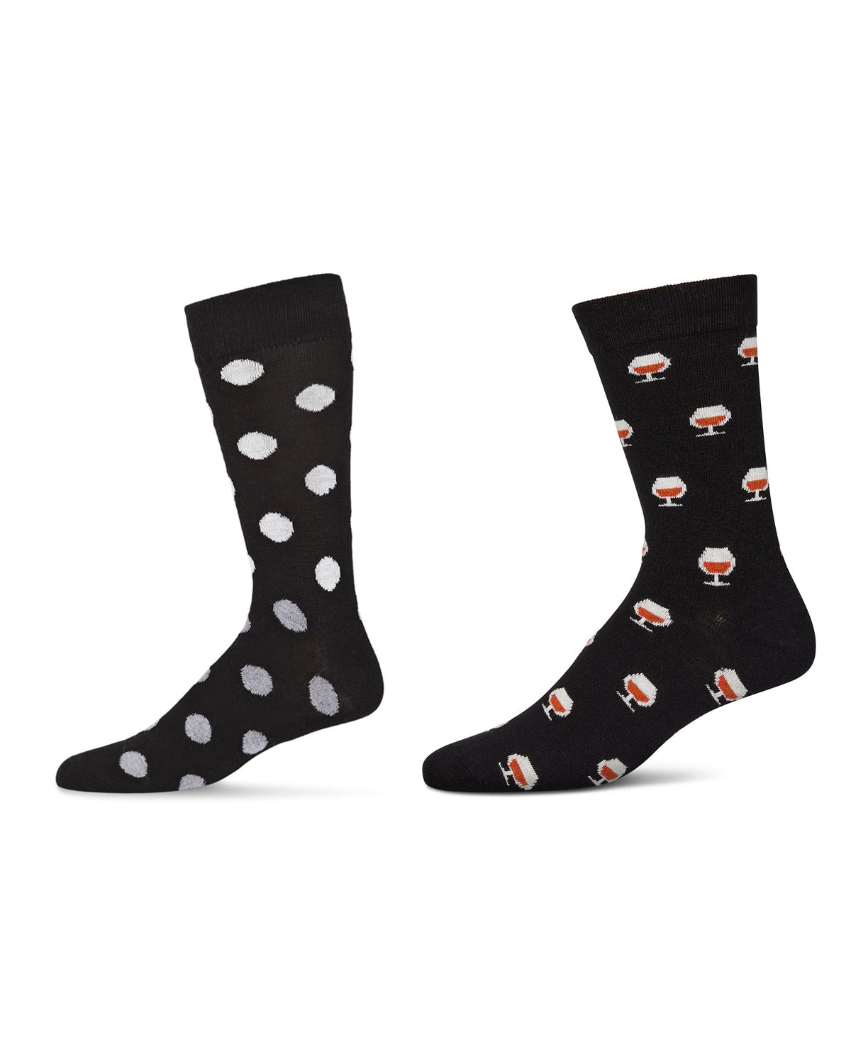 Men's 2 Pair Pack Cashmere Novelty Crew Socks : Color: 10-13