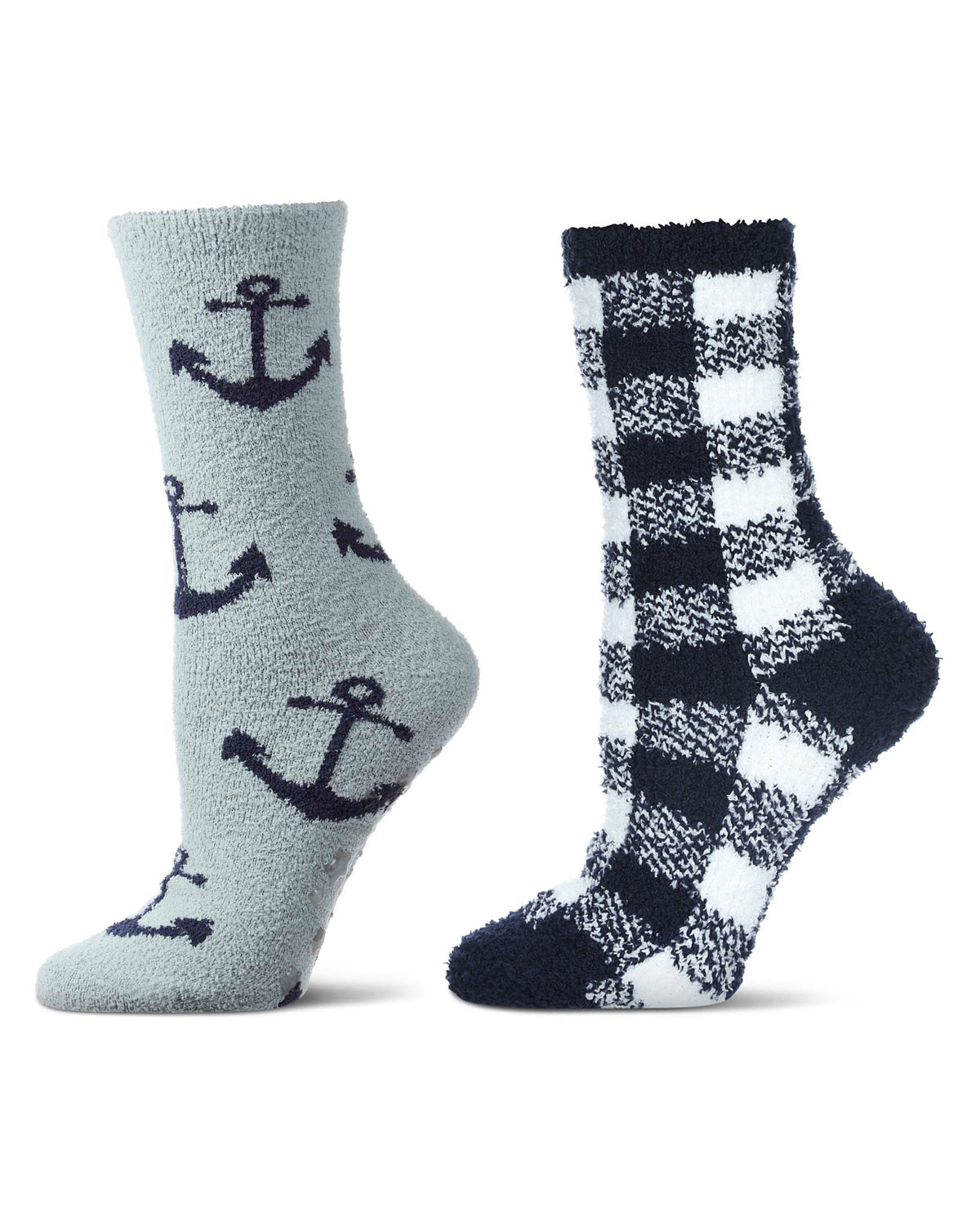2 Pair Women's Ultra-Plush Novelty Cozy Crew Socks