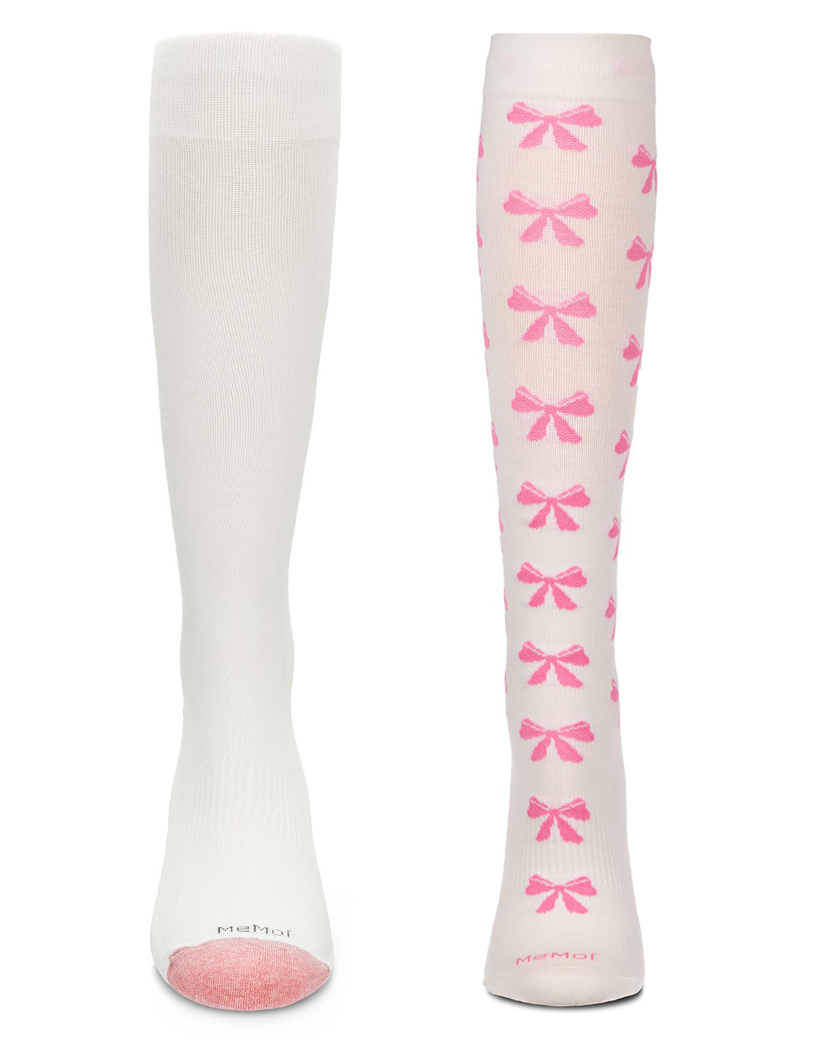 2 Pair Women's Cotton-Blend 15-20mmHg Moderate Compression Socks