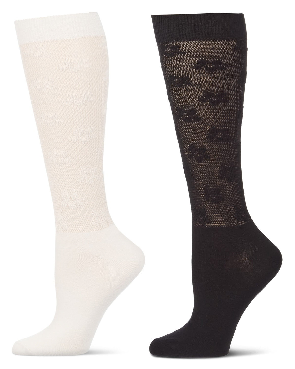2 Pair Women's Premium Value-Pack Fashion Knee Highs
