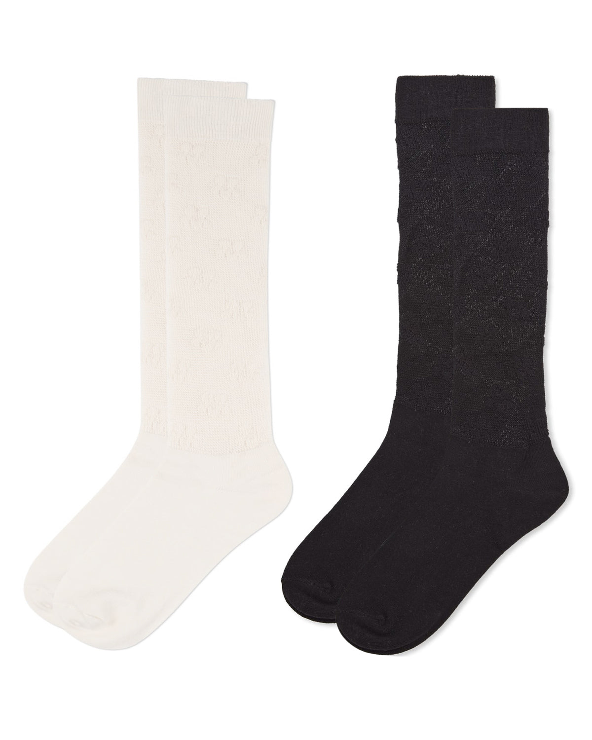 2 Pair Women's Premium Value-Pack Fashion Knee Highs