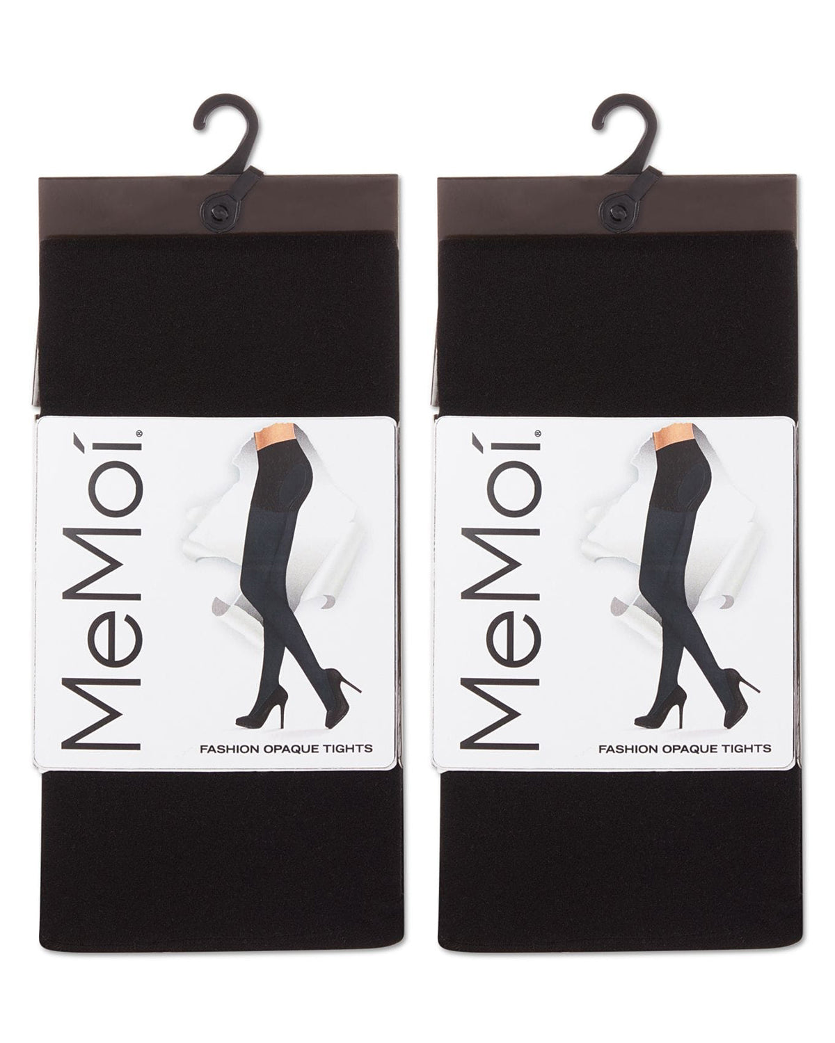 2 Pair Women's Flat-Knit 40-Denier Opaque Fashion Tights