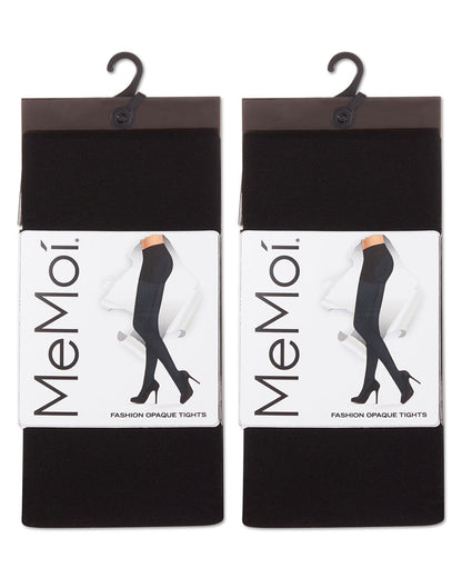 2 Pair Women's Flat-Knit 40-Denier Opaque Fashion Tights