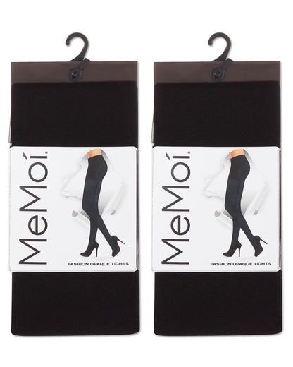 2 Pair Women's Flat-Knit 40-Denier Opaque Fashion Tights