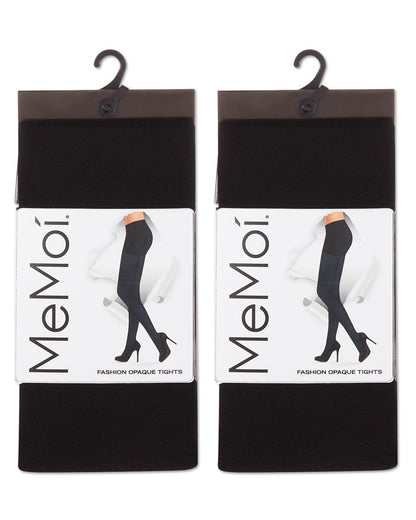 2 Pair Women's Flat-Knit 40-Denier Opaque Fashion Tights