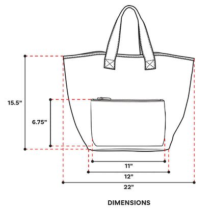 Drinks Makeup and Tote Bag Set : Color: Lavender
