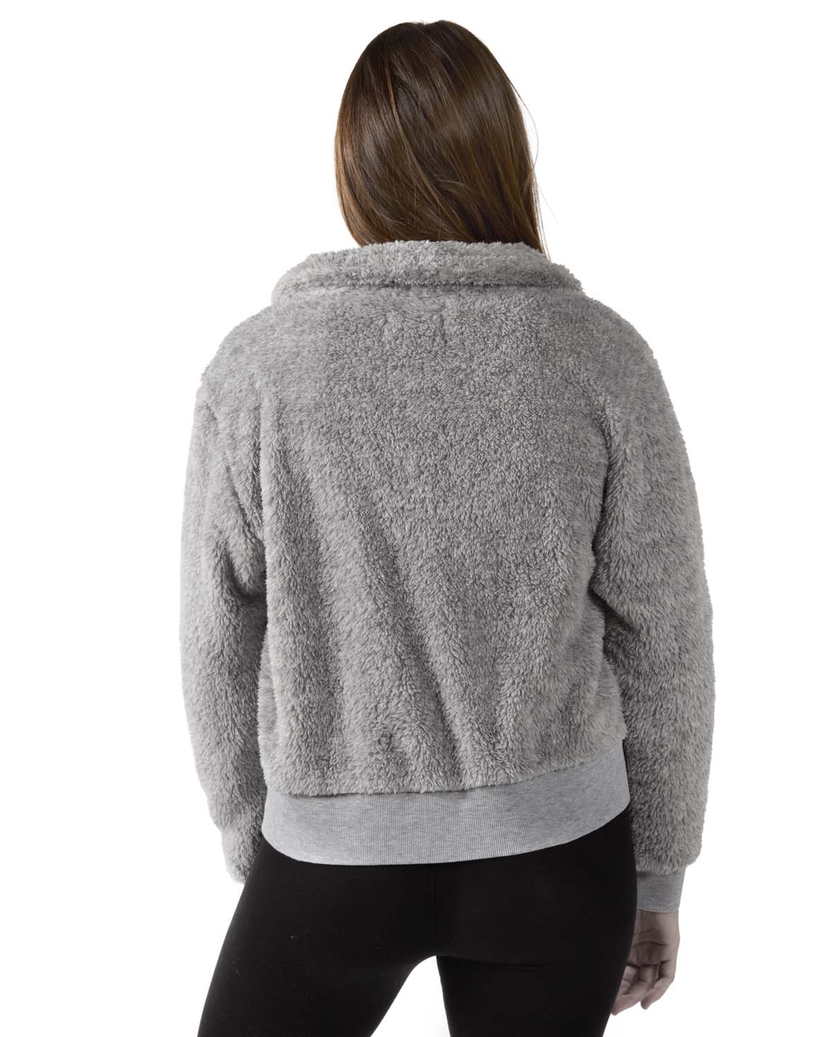 Women's Plush Zippered Front Warm and Cozy Jacket