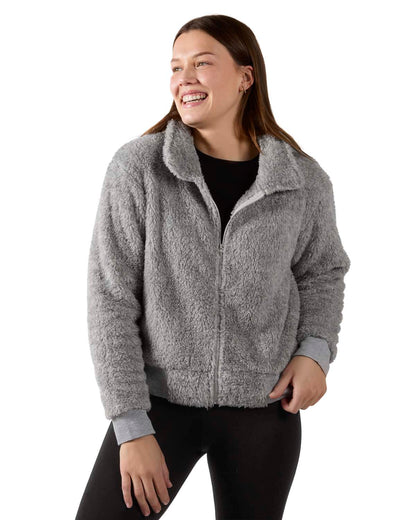 Women's Plush Zippered Front Warm and Cozy Jacket