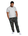 Men's Weed Two Piece PJ Set in a Bag : Color: Black