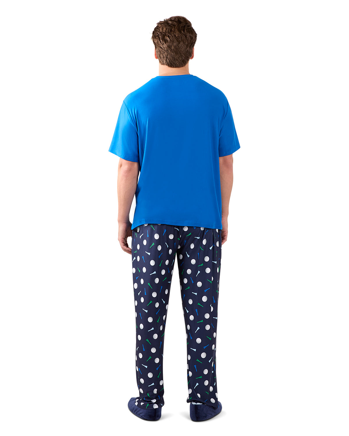 Men's Tee Time 2 Piece PJ Set In A Bag : Color: Navy
