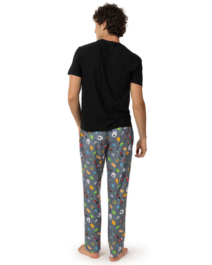 Men's Deal Me In Two Piece PJ Set In A Bag