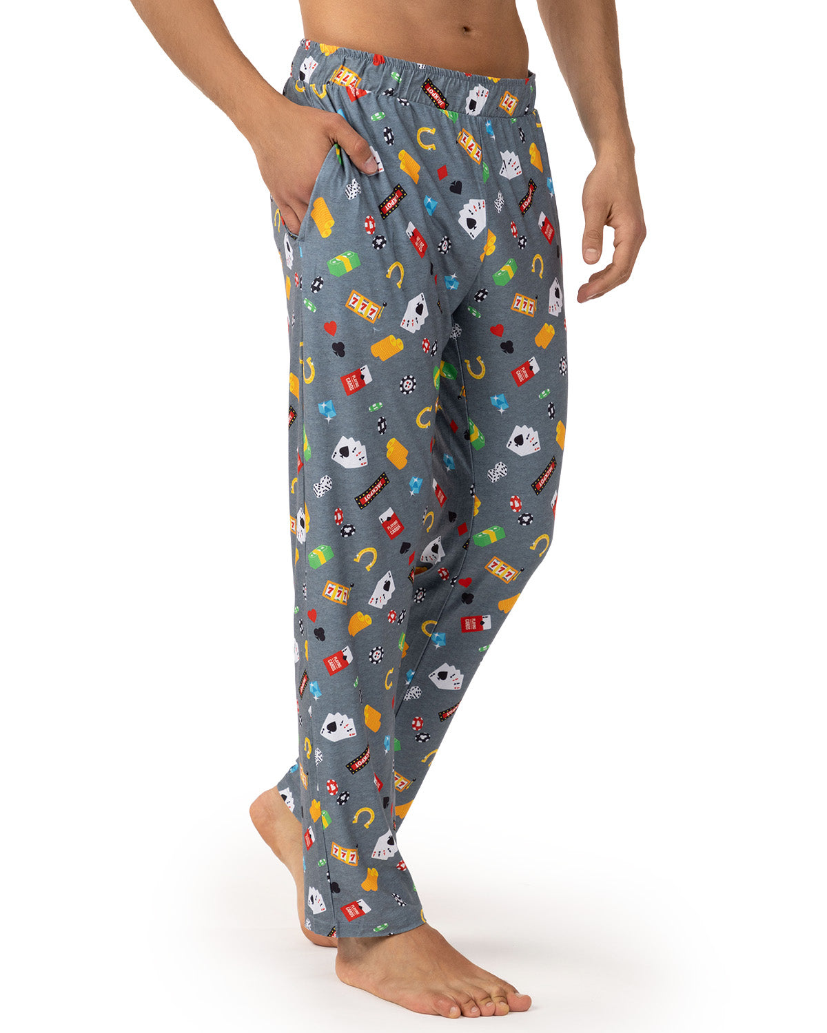 Men's Deal Me In Two Piece PJ Set In A Bag