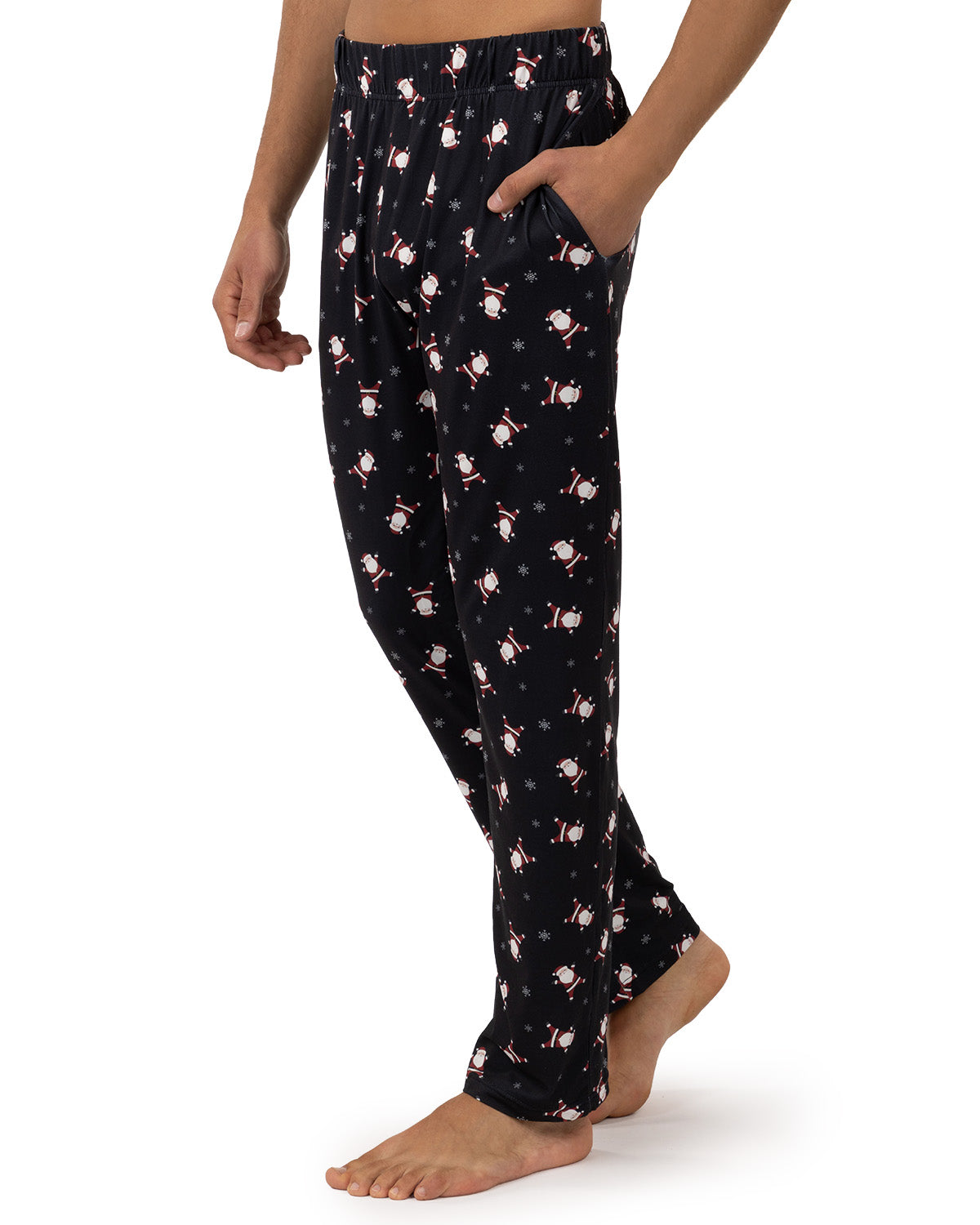 Men's "Tossed Santa" Pull-On PJ Pant in a Bag