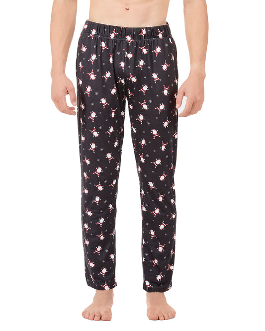 Men's "Tossed Santa" Pull-On PJ Pant in a Bag