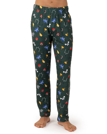 Men's "Touchdown" Football-Themed Pull-On PJ Pant in a Bag