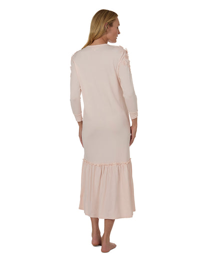 Women's Ruffle Hem Gown : Color: Pale Blush