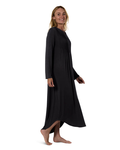 Women's Pintuck Night Gown : Color: Black