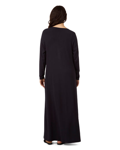 Women's Rhinestone-Bow-Trimmed Modal Blend Nightgown