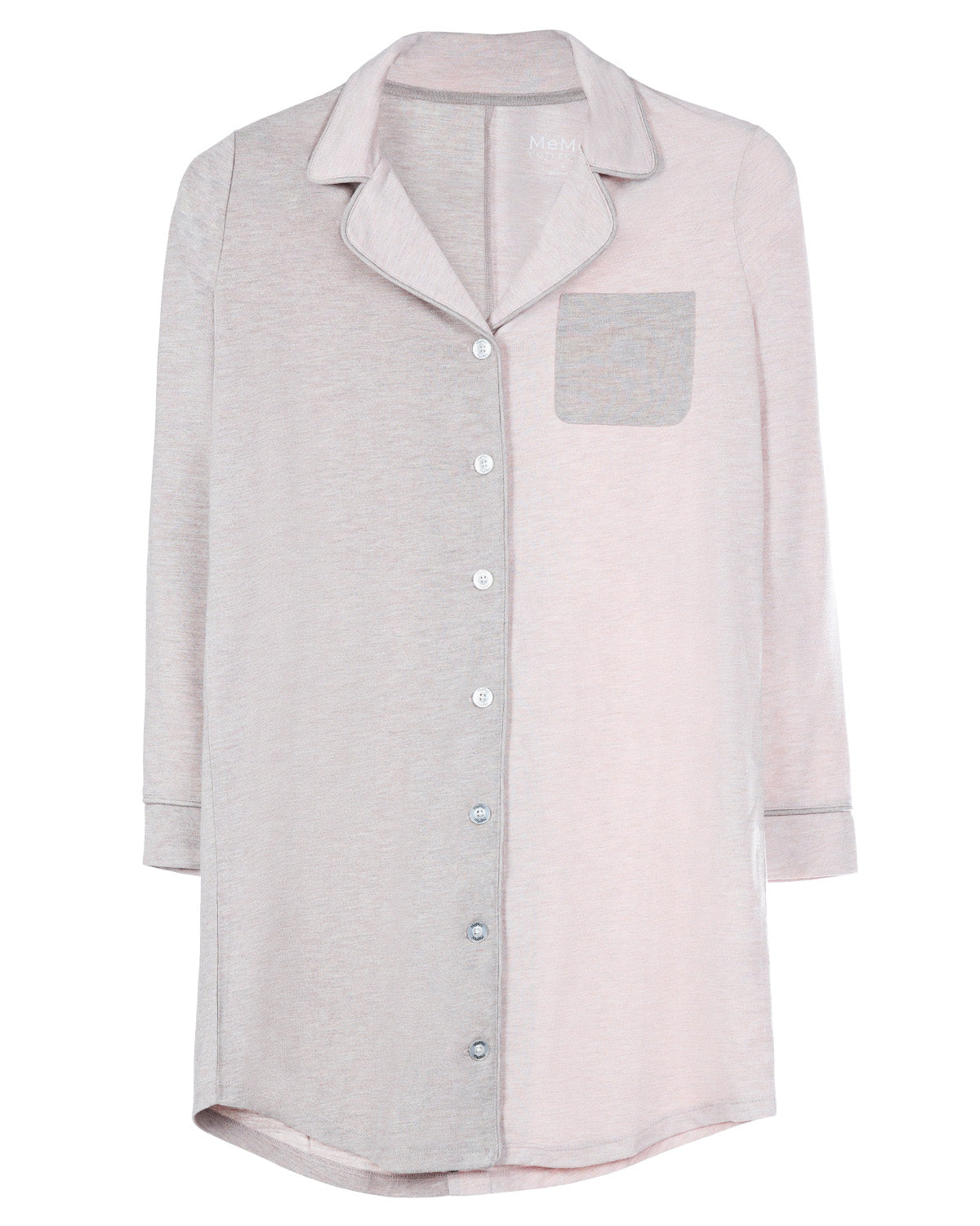 Women's Colorblock Modal Button-Down Nightshirt