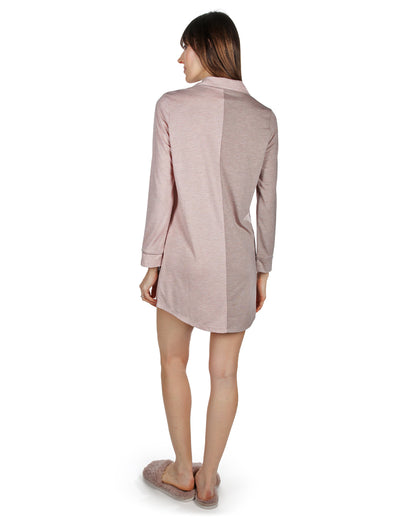 Women's Colorblock Modal Button-Down Nightshirt
