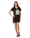 Women's I'm Totally Booked V-Neck Sleepshirt : Color: Black
