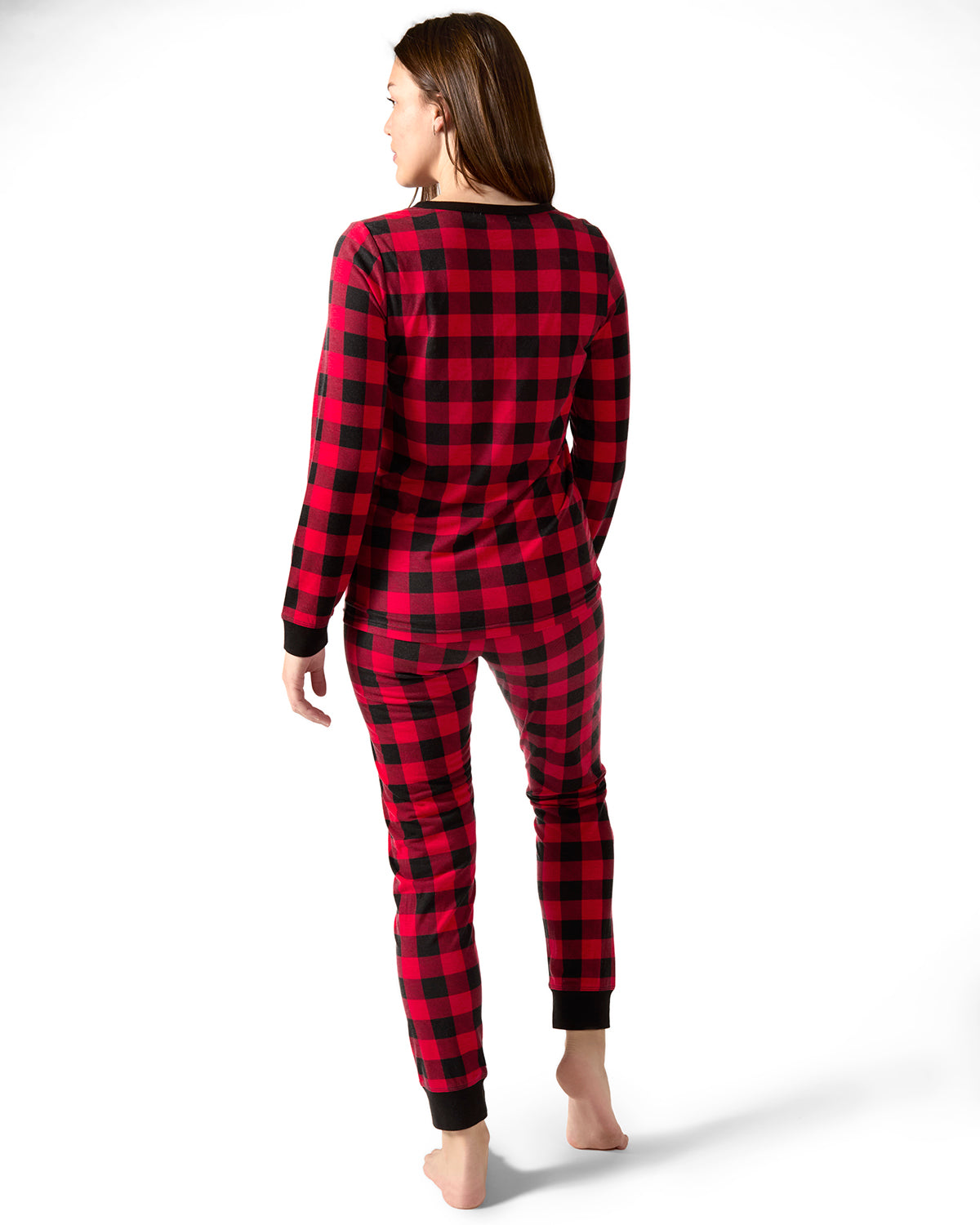 Women's Buffalo Plaid Two-Piece PJ Set In a Bag
